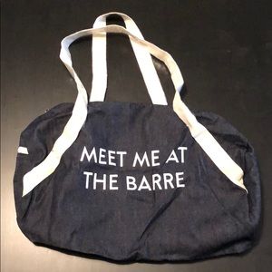 Meet me at the Barre gym bag